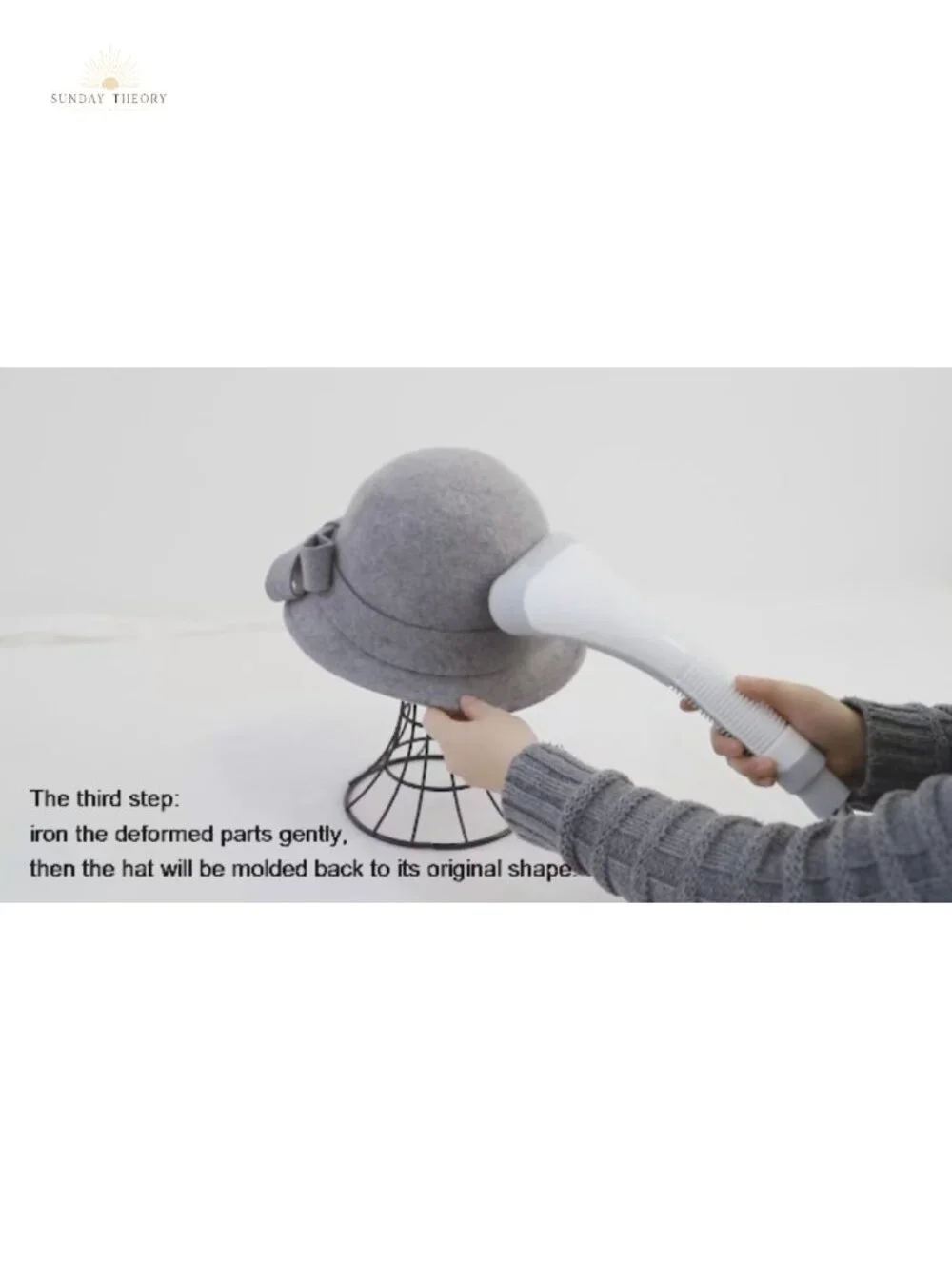 100% Wool Vintage Bucket Hat with Drawstring Adjustable Fit